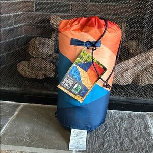 Outdoor Camping Blanket - Orange and Blue